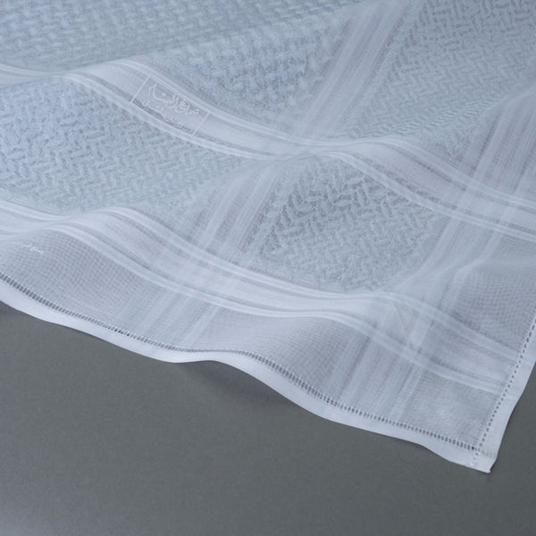 Shemagh White 100% English Cotton