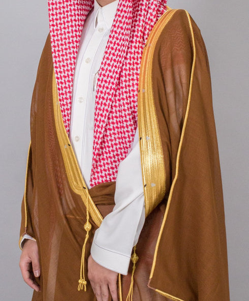 Men's Bisht Summer Brown