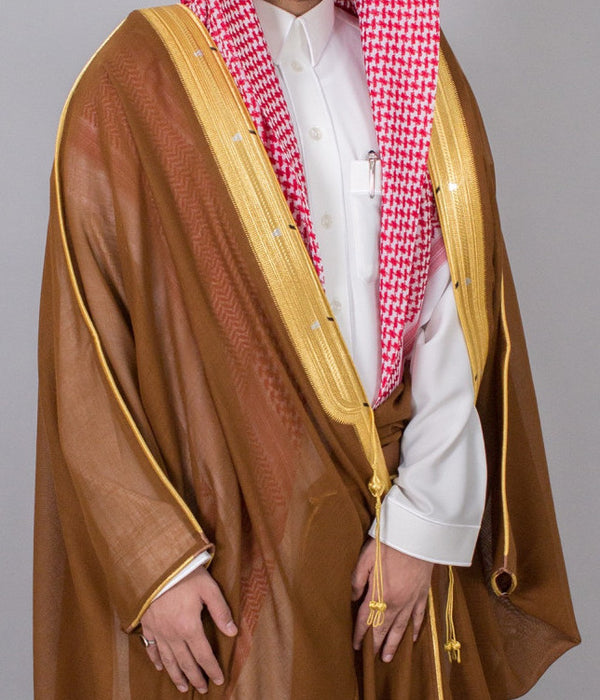 Men's Bisht Summer Brown